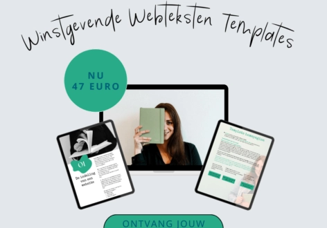 Winstgevende webteksten templates visual, koop nu voor 47 euro