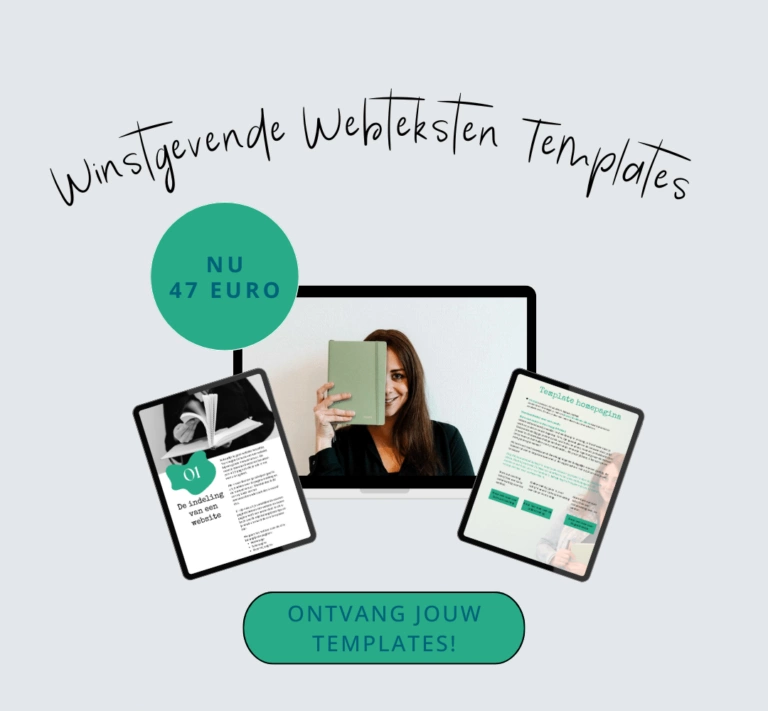 Winstgevende webteksten templates visual, koop nu voor 47 euro